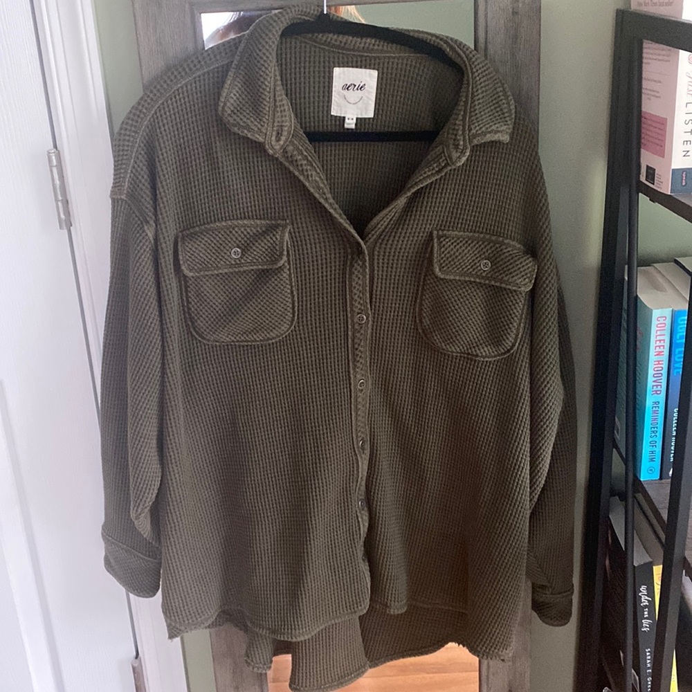 Aerie waffle knit shirt